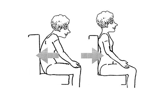 illustrations sitting posture